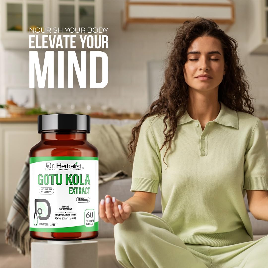 High Potency Gotu Kola Extract Capsules - 11000mg | 60 ct | 10:1 Centella Asiatica | Brain & Cognitive Support