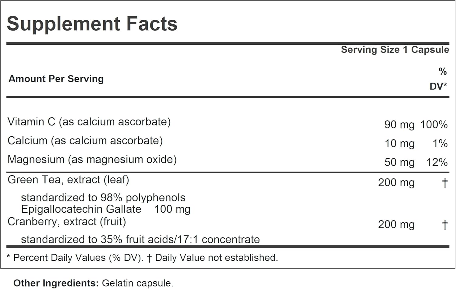 High-Potency Green Tea EGCG and Cranberry Capsules for Antioxidant Support - 180 Capsules, Standardized for Catechins and Polyphenols to Protect Body Organs and Tissues