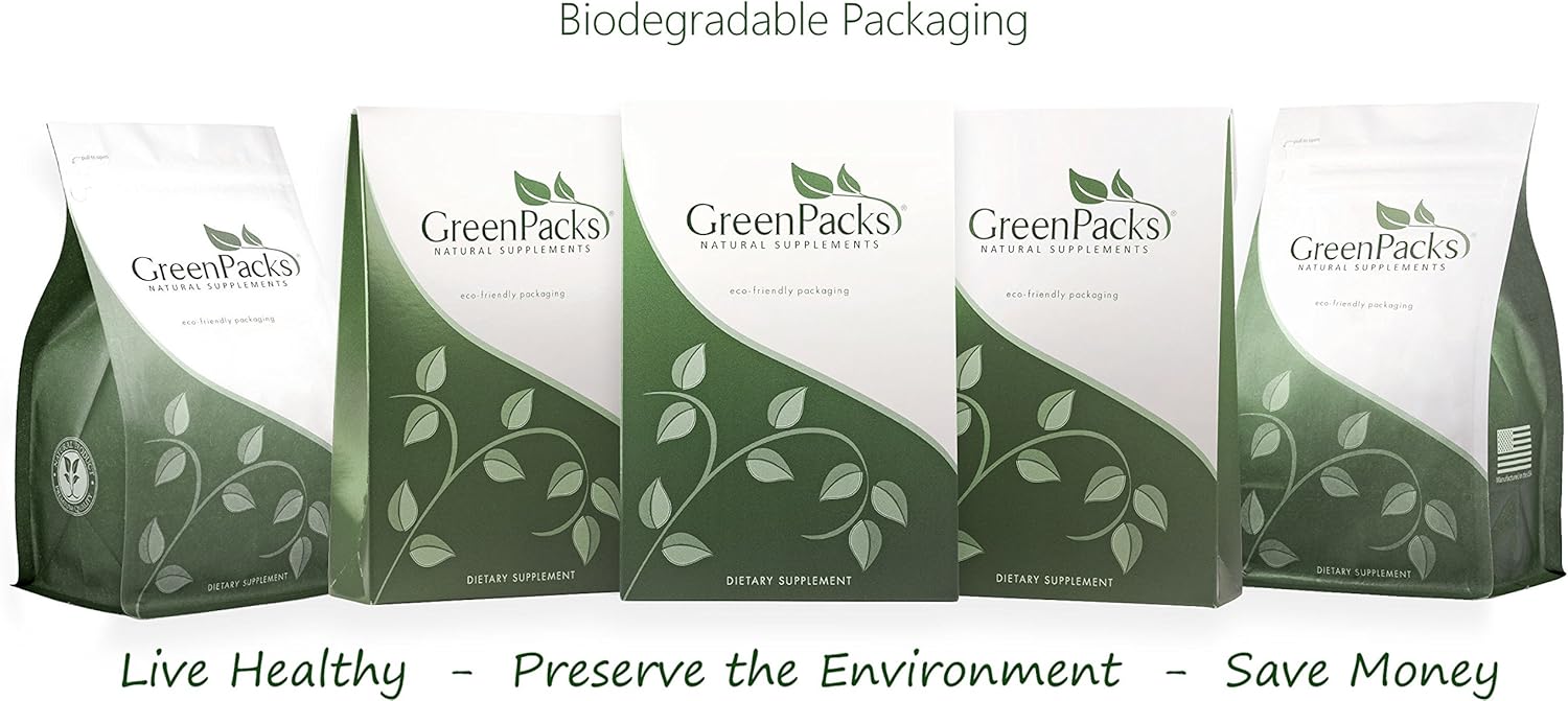 High-Potency GreenPacks Stinging Nettle Root Extract Supplement - 400 Capsules