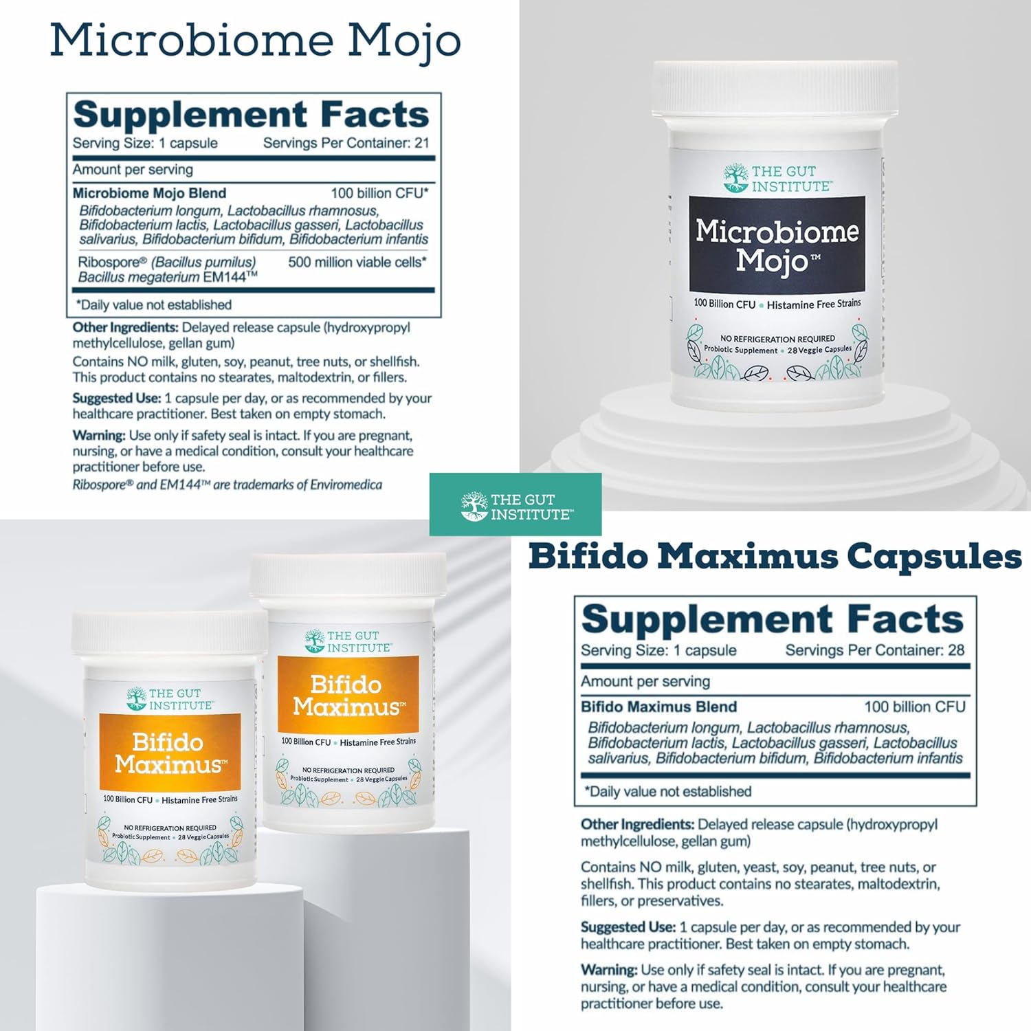 High Potency Gut Reset Protocol: Microbiome Mojo, Bifido Maximus, & Protocol PDF - Probiotics for Gut Harmony, Immunity Boost, Hormone Balance & Mood
