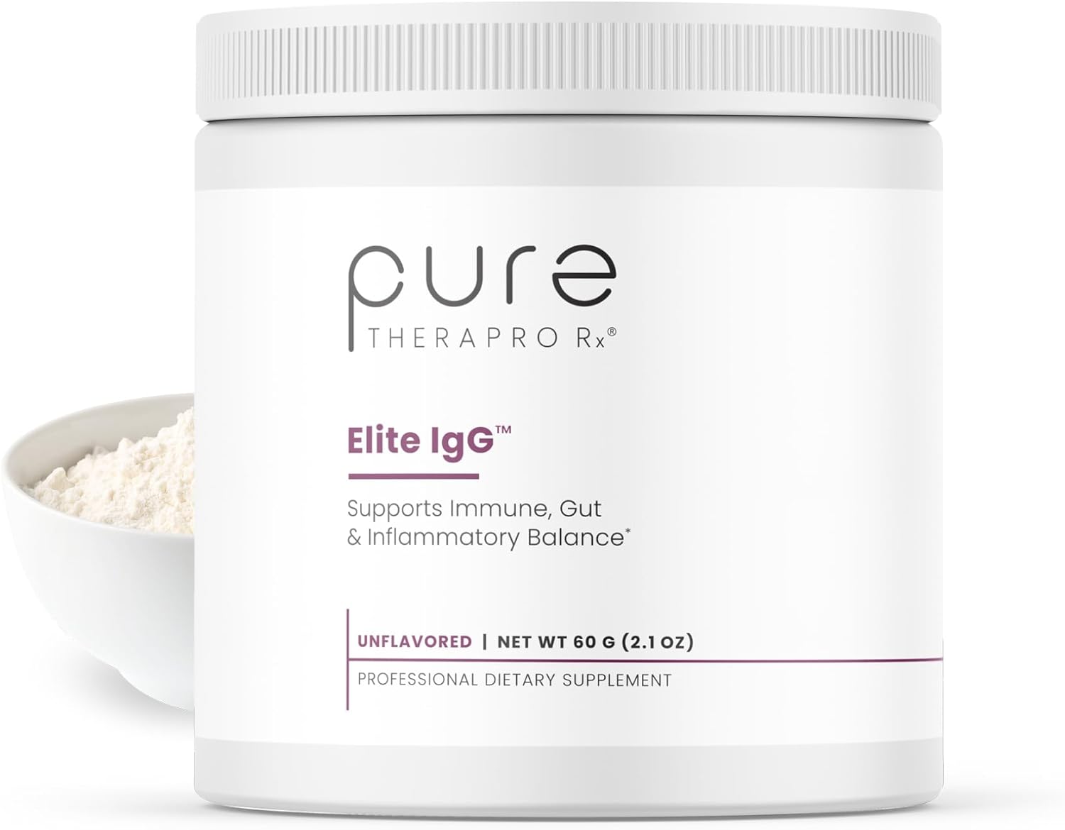 High-Potency IgG Immunoglobulin Supplement - 1100mg | Serum-Derived IgA & IgM | Colostrum Alternative | Gluten, Dairy & GMO Free (30 Servings)