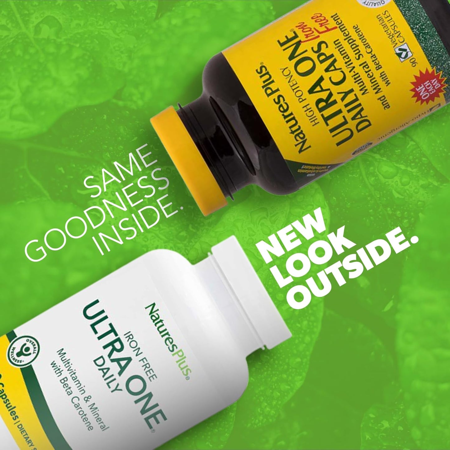 High Potency Iron-Free Multivitamin & Mineral Supplement - 90 Easy to Swallow Capsules for Natural Energy - Vegetarian & Gluten-Free - 90 Servings