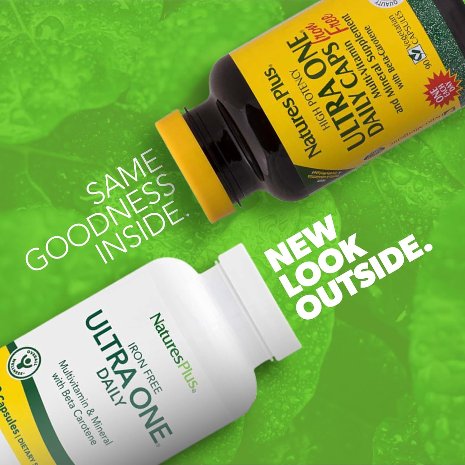 High Potency Iron-Free Multivitamin & Mineral Supplement - 90 Easy to Swallow Capsules for Natural Energy - Vegetarian & Gluten-Free - 90 Servings