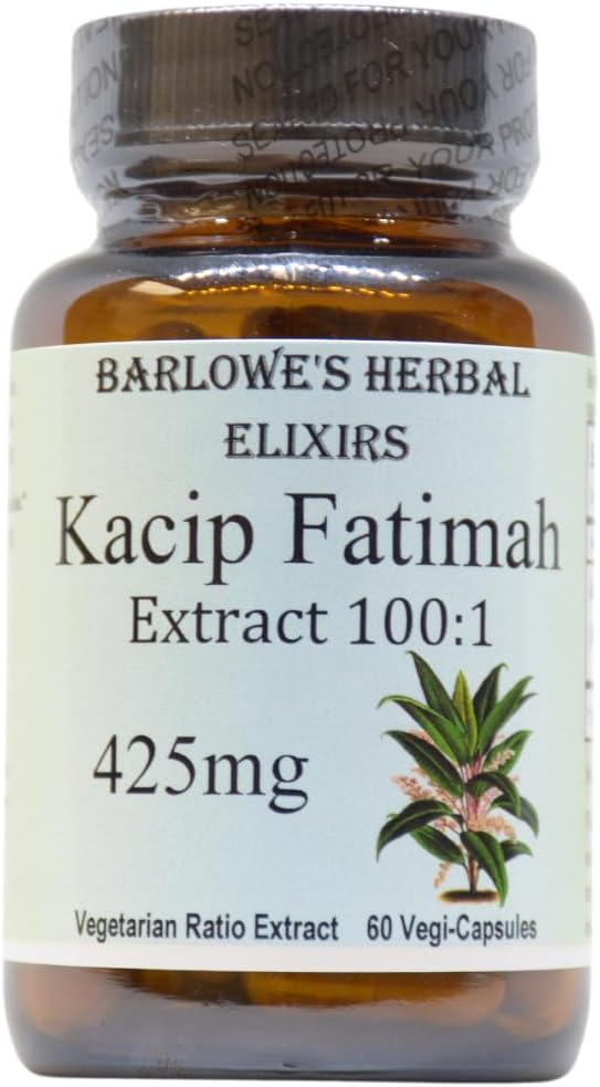 High-Potency Kacip Fatimah 100:1 Extract Capsules | Labisia Pumila Supplement for Women | 425mg | 60 Vegan Capsules