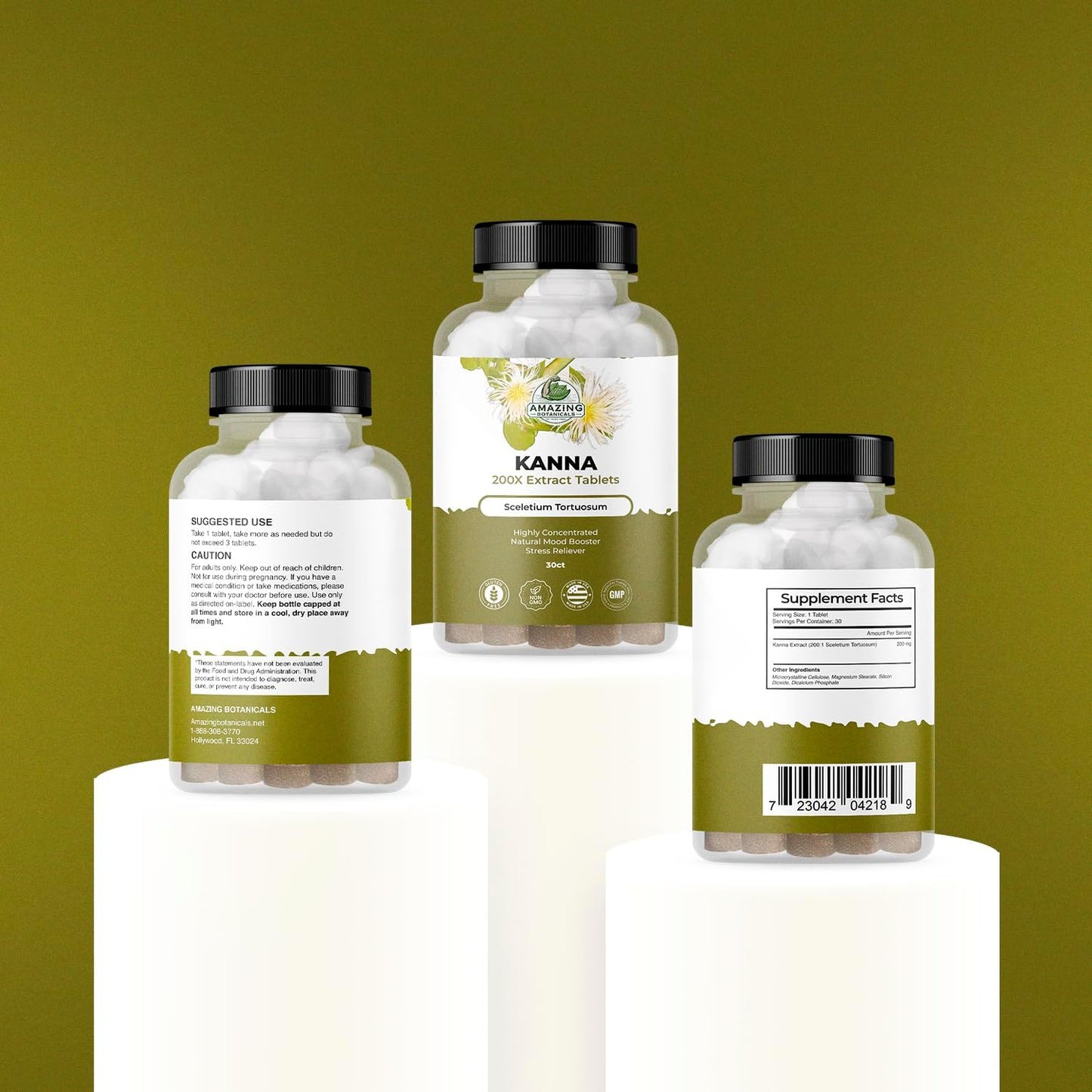 High Potency Kanna Extract Tablets - 10,000 mg Sceletium Tortuosum - Energy and Mood Booster - Immune Support - 30 Tablets