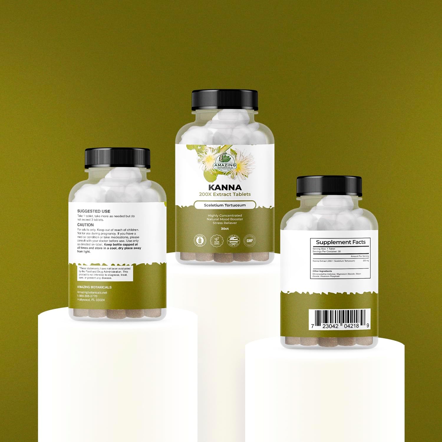 High Potency Kanna Extract Tablets - 10,000 mg Sceletium Tortuosum - Energy and Mood Booster - Immune Support - 30 Tablets