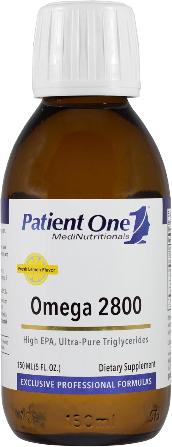 High-Potency Lemon Omega-3 Fish Oil Liquid Supplement for Heart, Cognitive, and Joint Health - 5 fl oz
