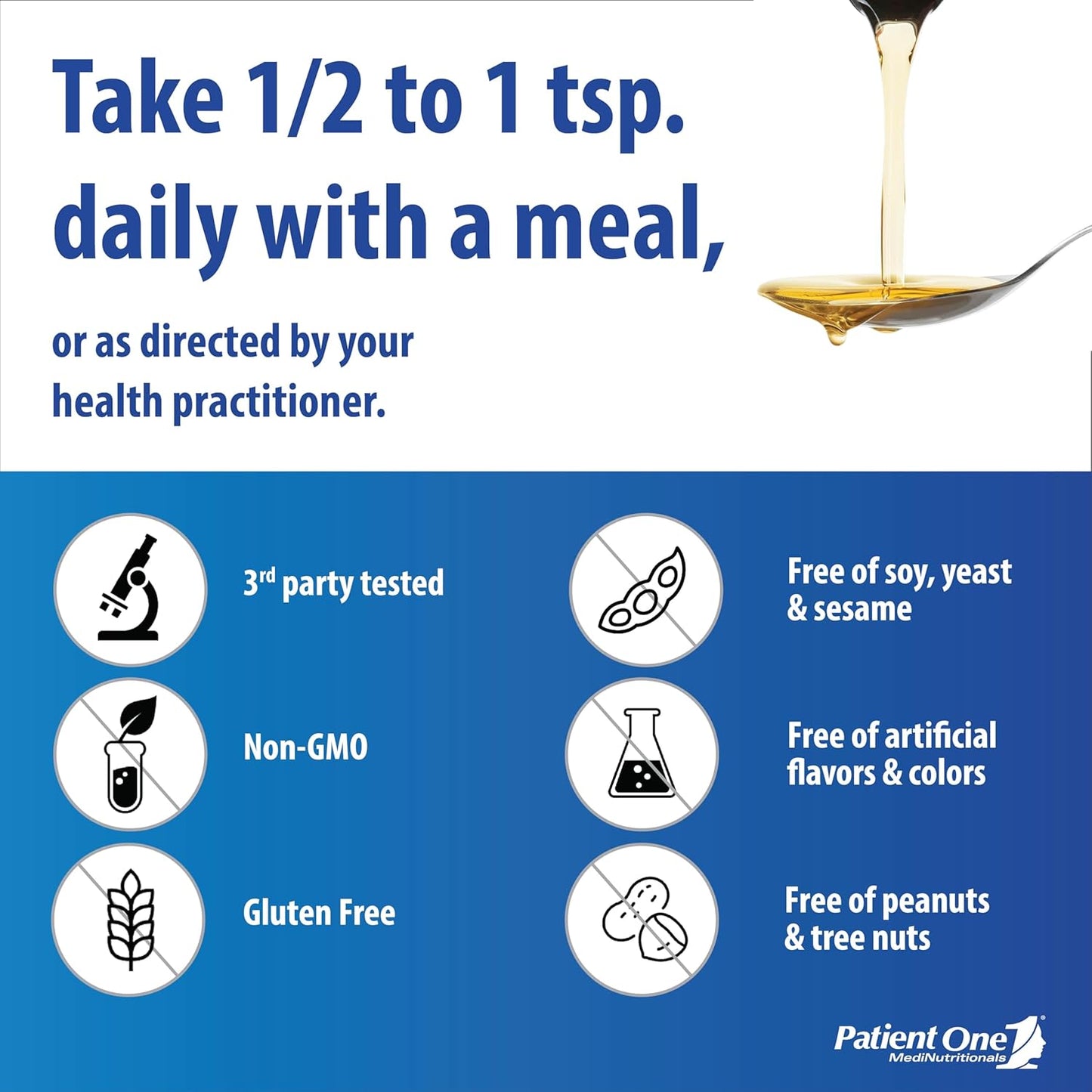 High-Potency Lemon Omega-3 Fish Oil Liquid Supplement for Heart, Cognitive, and Joint Health - 5 fl oz