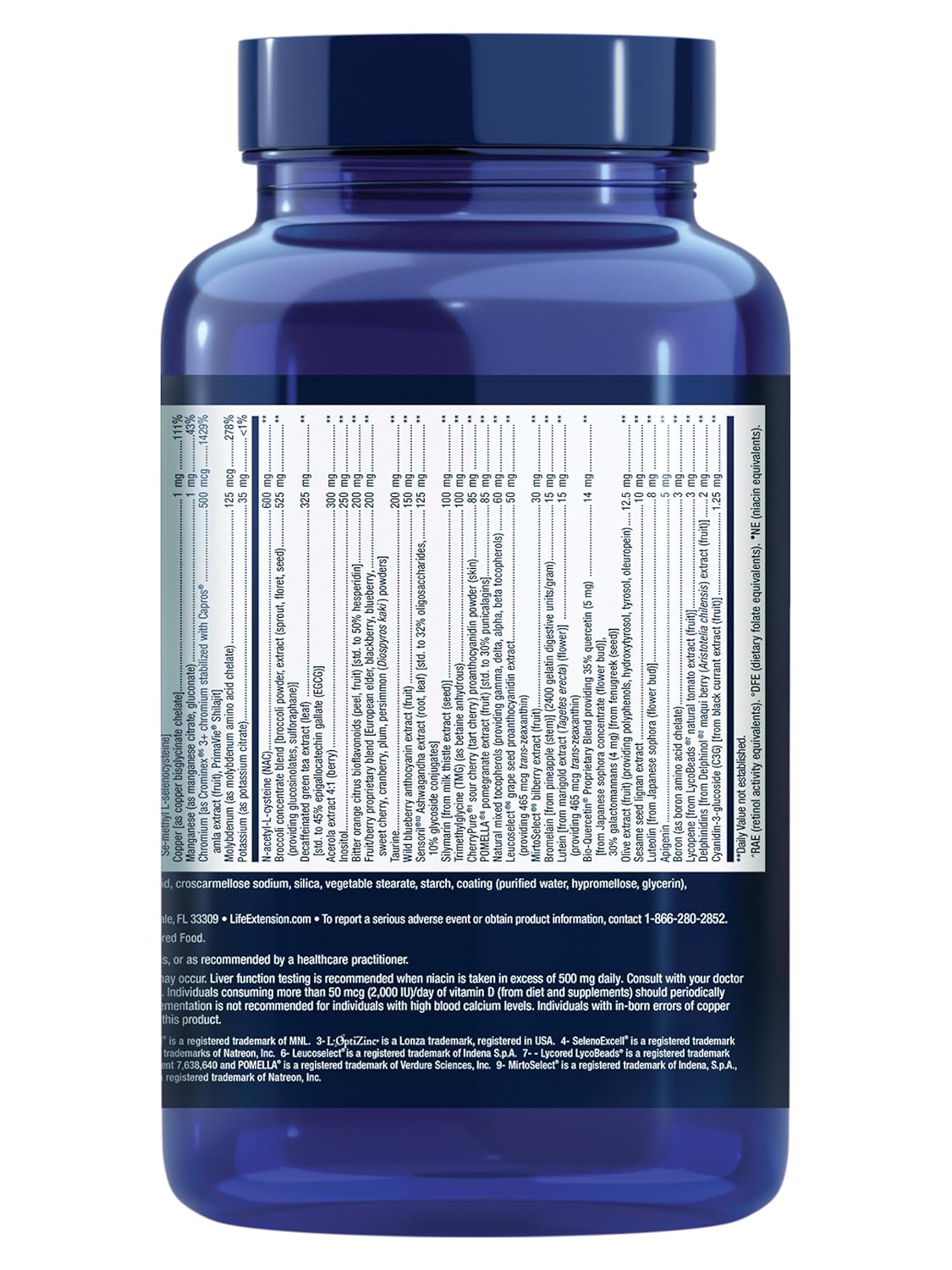 High-Potency Life Extension Mix Tablets with Vitamin C, B, D, E, Magnesium - Whole-Body Health & Healthy Aging Support - 240 Tablets