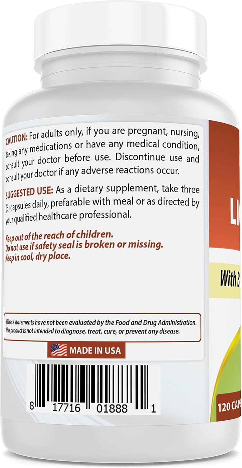 High Potency Lions Mane Mushroom Supplement - 2100mg, 120 Capsules - Boost Mental Clarity, Focus, & Immune Health - Enhanced with Black Pepper