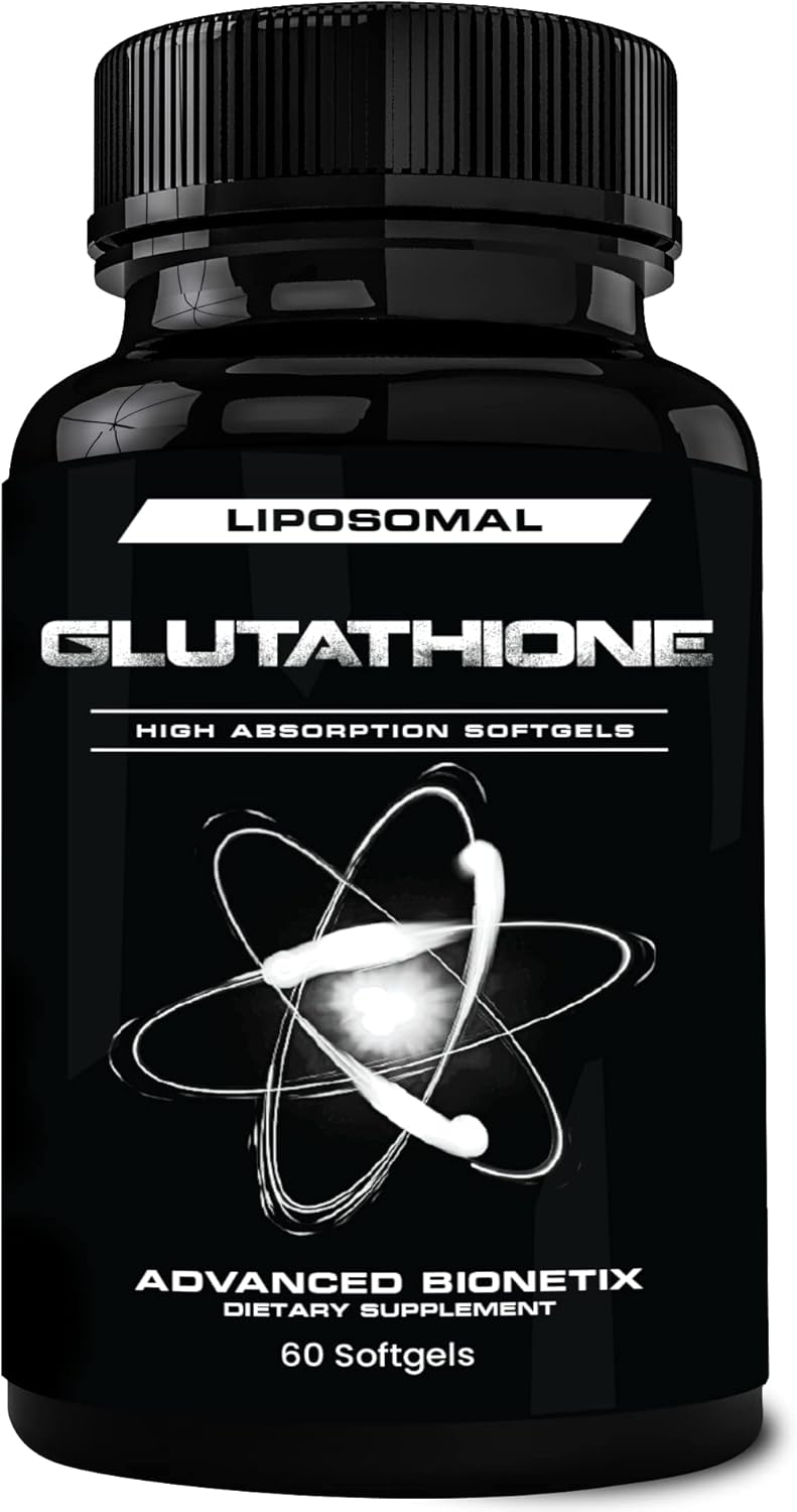 High Potency Liposomal Glutathione Supplement | 60 Softgels | Antioxidant w/Gluta-IV™ | 100X Absorption | Advanced Bionetix