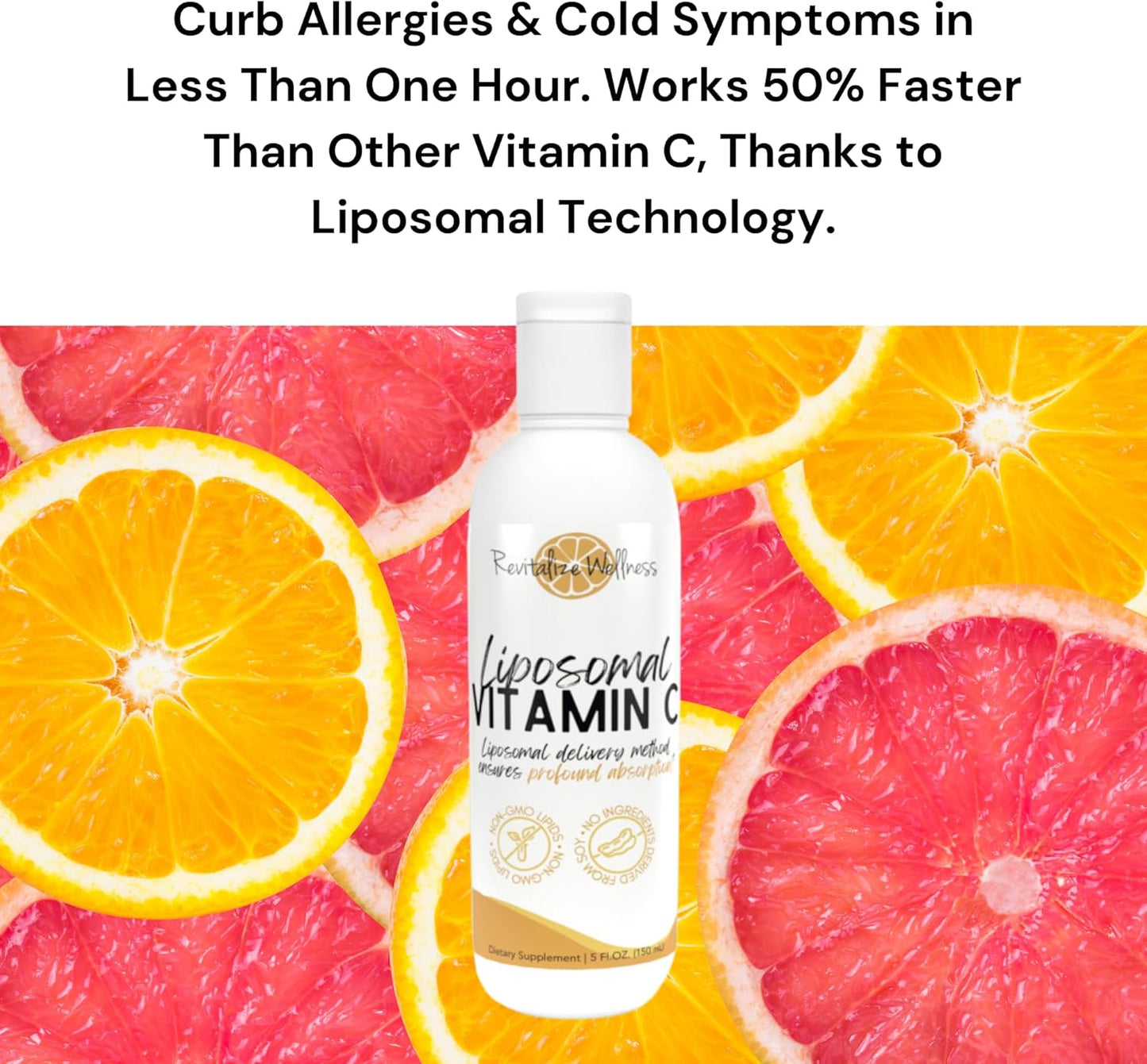 High Potency Liposomal Vitamin C | 1,000mg | Enhanced Absorption, Pure, Non-GMO | 30 Servings