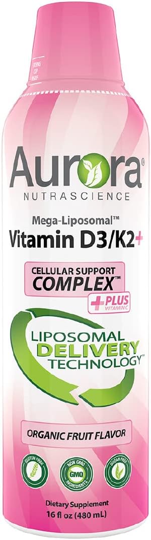 High Potency Liposomal Vitamin C & D3/K2 Combo for Immune Support & Calcium Absorption - 3,000 mg per Serving - BoostGo Australia
