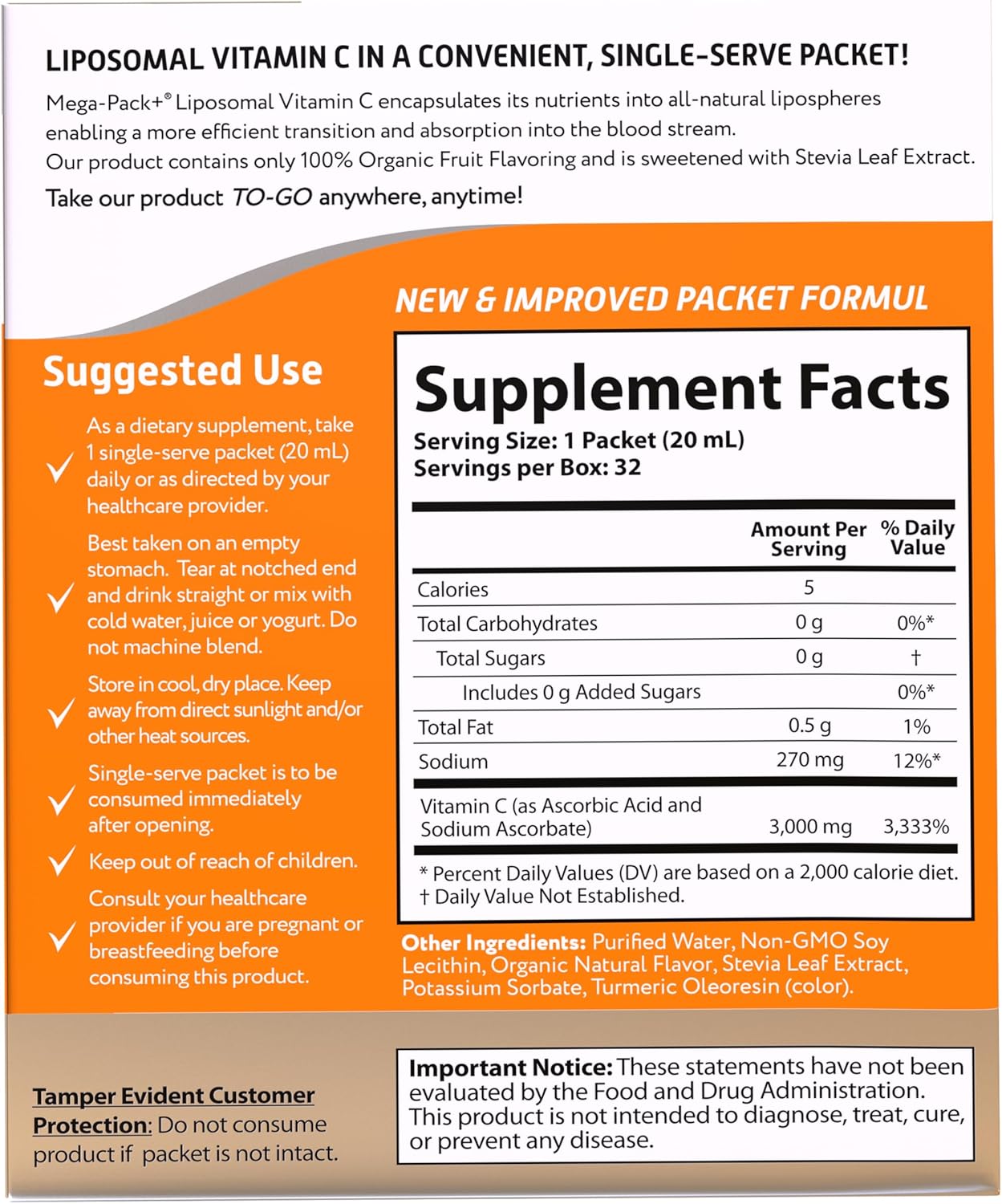 High Potency Liposomal Vitamin C & D3/K2 Combo for Immune Support & Calcium Absorption - 3,000 mg per Serving - BoostGo Australia