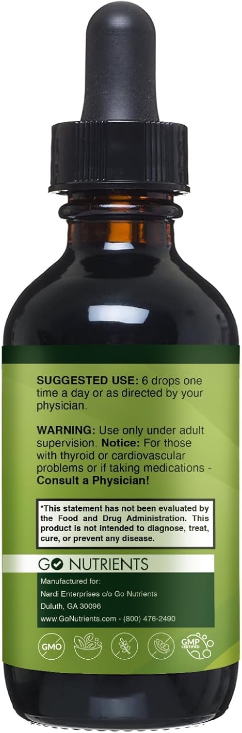 High Potency Liquid Drops of Selenium and Nascent Iodine Supplements - Non-GMO and Gluten-Free by Go Nutrients