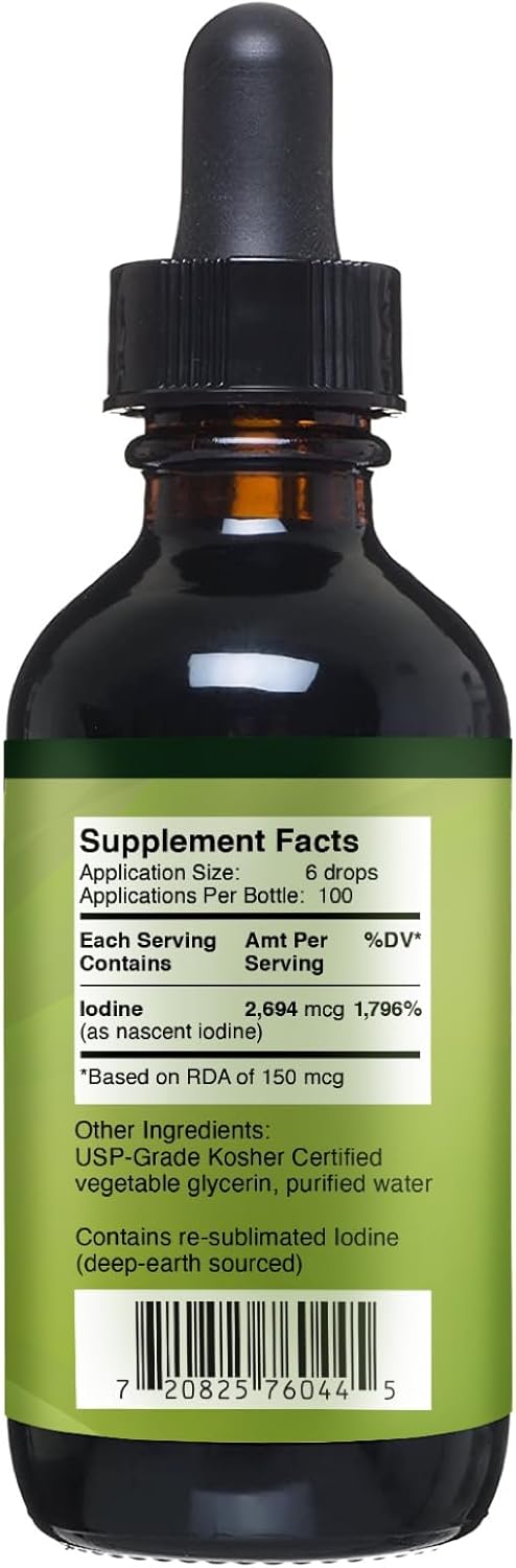 High Potency Liquid Drops of Selenium and Nascent Iodine Supplements - Non-GMO and Gluten-Free by Go Nutrients