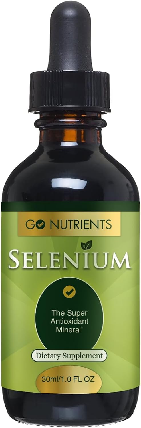 High Potency Liquid Drops of Selenium and Nascent Iodine Supplements - Non-GMO and Gluten-Free by Go Nutrients