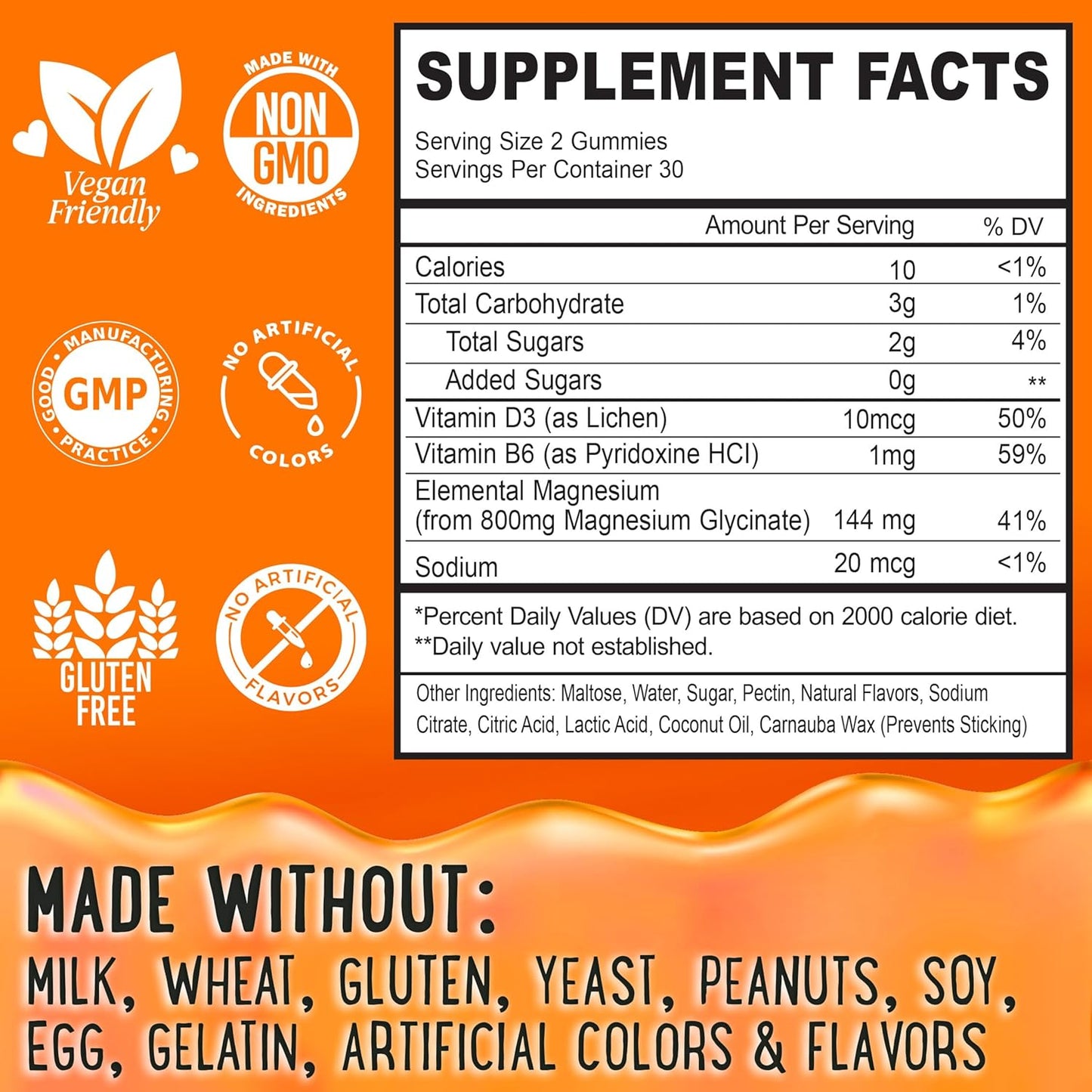 High Potency Magnesium Glycinate Chews with Vitamin D3 & B6 - 60 Calm Chewables for Adults and Kids - Double Flavor Variety Pack