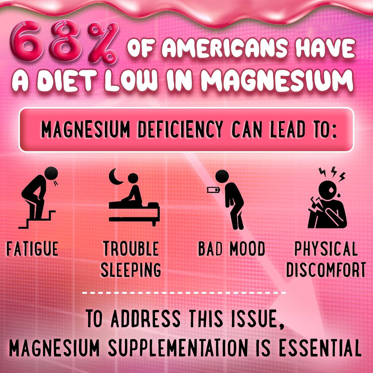 High Potency Magnesium Glycinate Chews with Vitamin D3 & B6 - 60 Calm Chewables for Adults and Kids - Double Flavor Variety Pack
