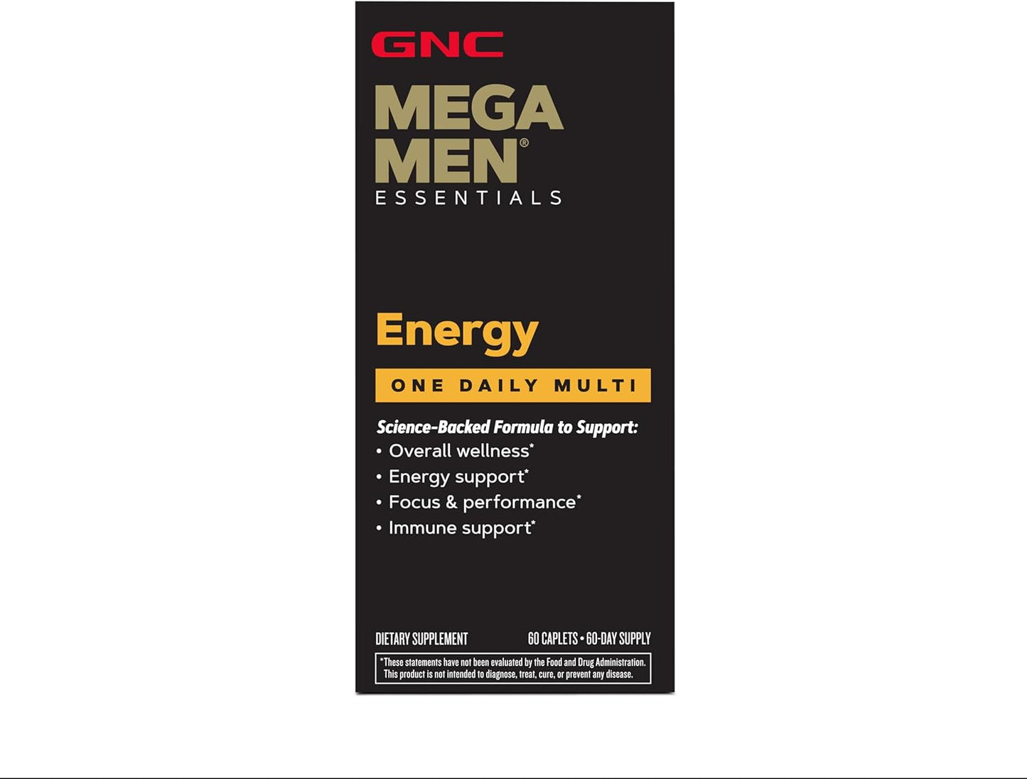 High-Potency Men's Multivitamin for Energy and Metabolism - 1 Daily