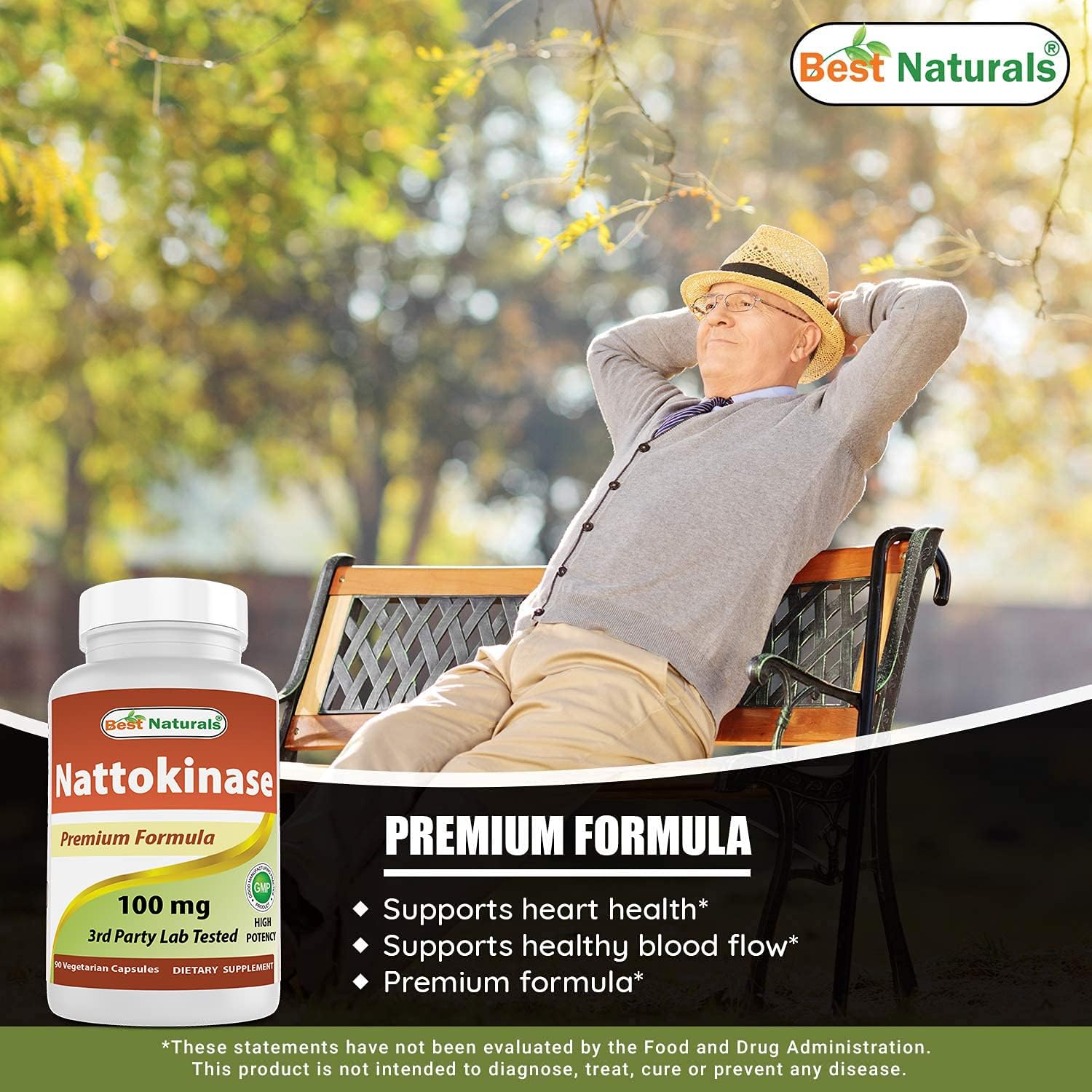 High Potency Naturals Serrapeptase and Nattokinase Supplement - 40000 SPUs and 100 Mg - Top Quality Formula for Health Benefits