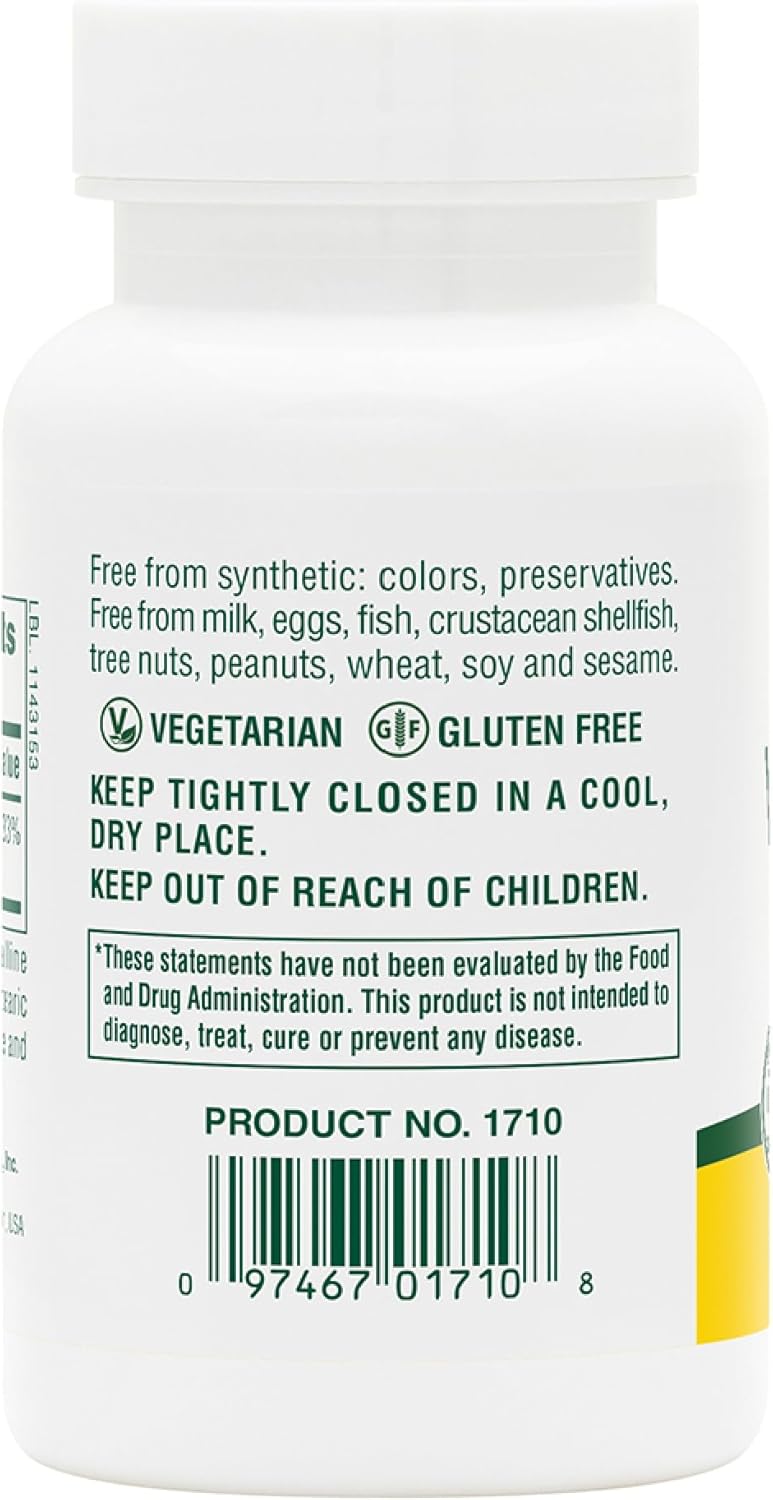 High Potency Natures Plus Vitamin B12 (Methylcobalamin) Tablets - 500 mcg, 90 Vegetarian, Gluten-Free Capsules - Supports Red Blood Cells, Boosts Energy, Overall Health - 90 Servings