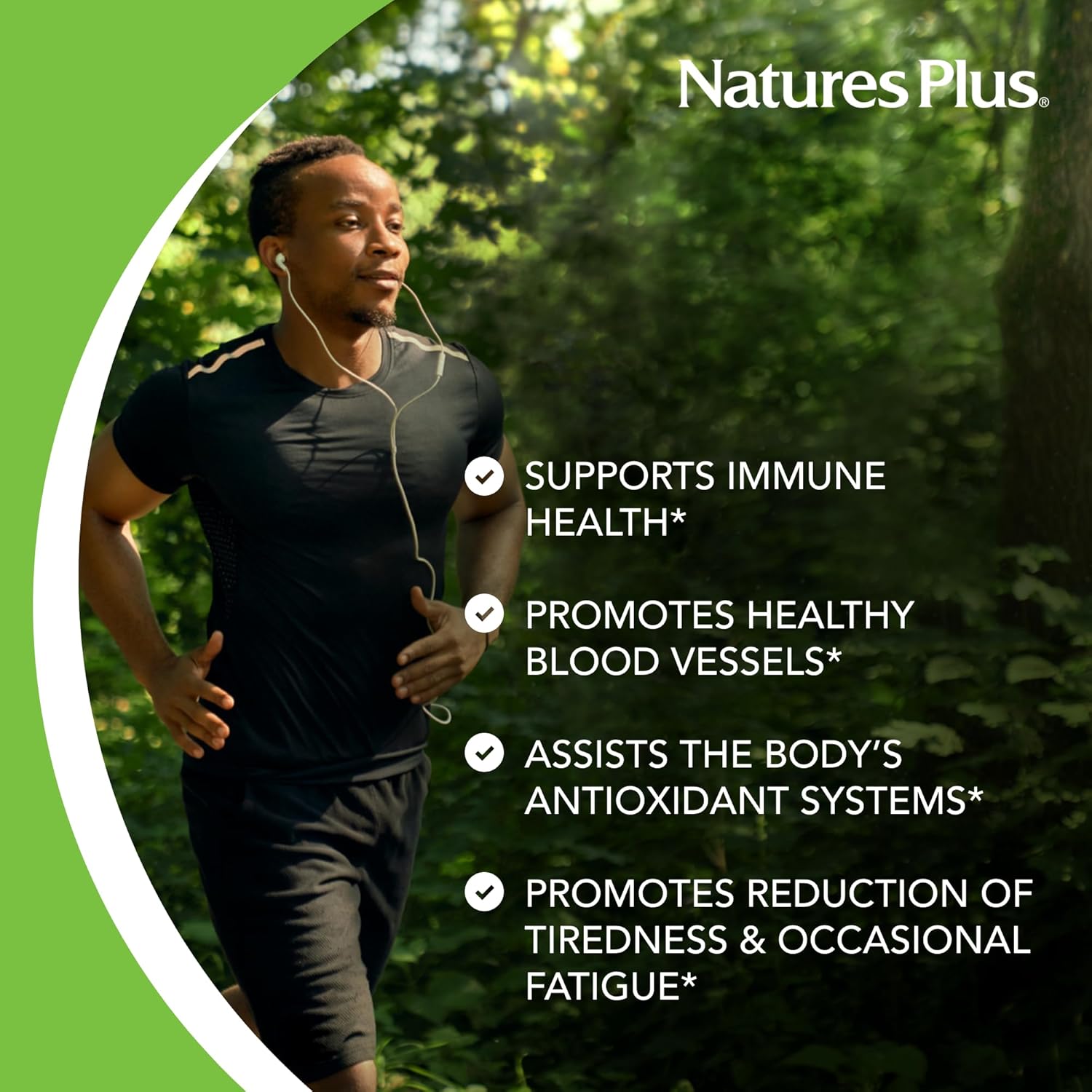 High Potency Nature's Plus Vitamin C 1000mg Capsules - Vascular & Immune Support - Antioxidant Supplement - 90 Servings
