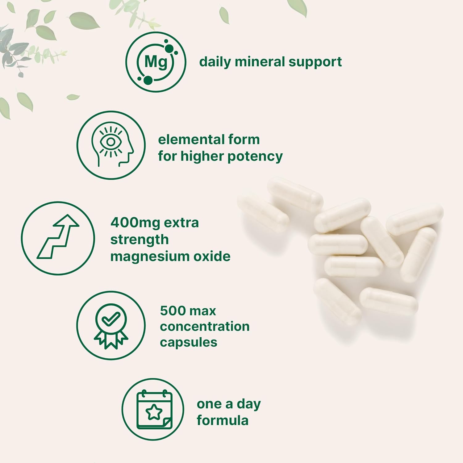 High Potency Omega-3 Fish Oil and Magnesium Oxide Bundle Pack | Lemon Flavored, Burpless, Wild-Caught Fish | Max Concentration Elemental Formulas