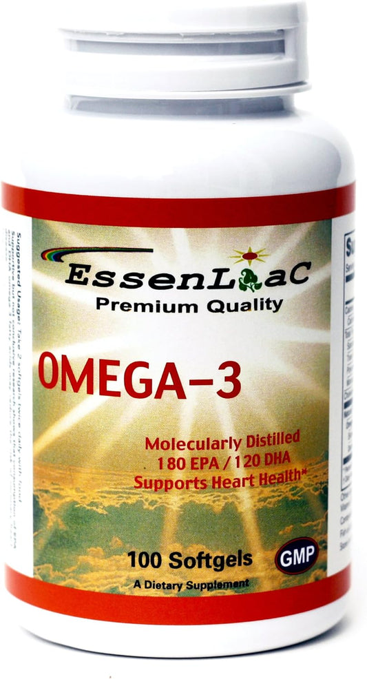 High Potency Omega 3 Supplement for Improved Health - 1000 Mg Capsules