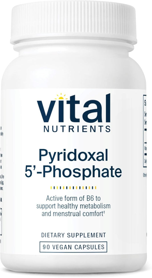High-Potency P5P Supplement for Metabolism, PMS, and Menstrual Support - 90 Capsules