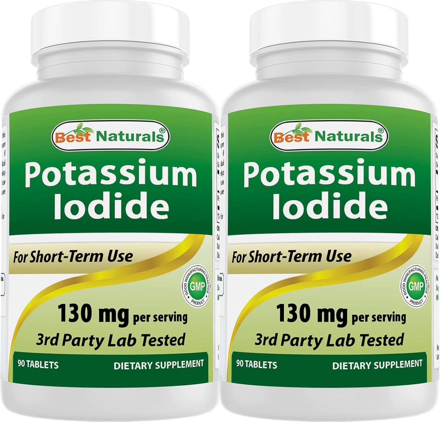 High Potency Potassium Iodide Dietary Supplement - 90 Tablets, 130mg per Serving