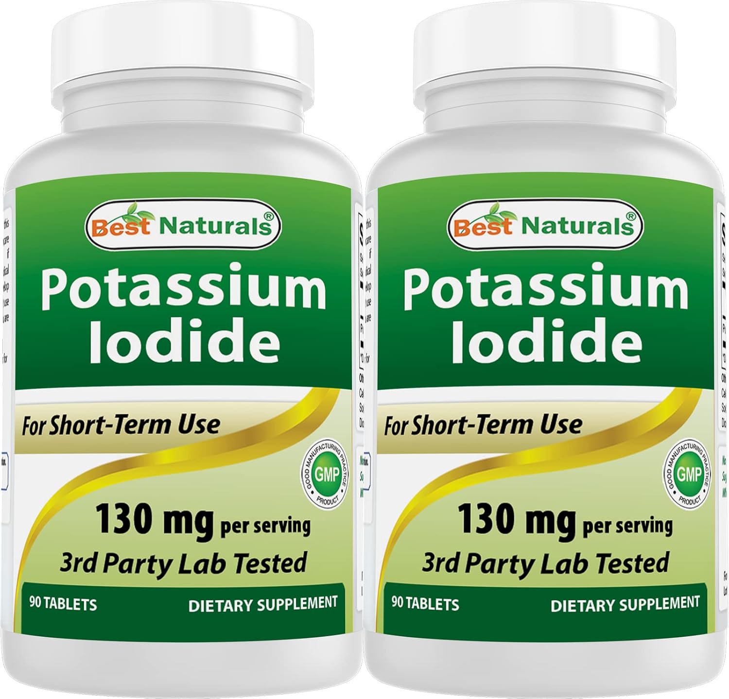 High Potency Potassium Iodide Dietary Supplement - 90 Tablets, 130mg per Serving