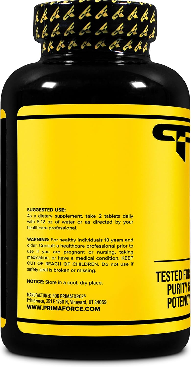 High Potency Primaforce L-Citrulline 2500mg Tablets - 240 Count, 120 Servings