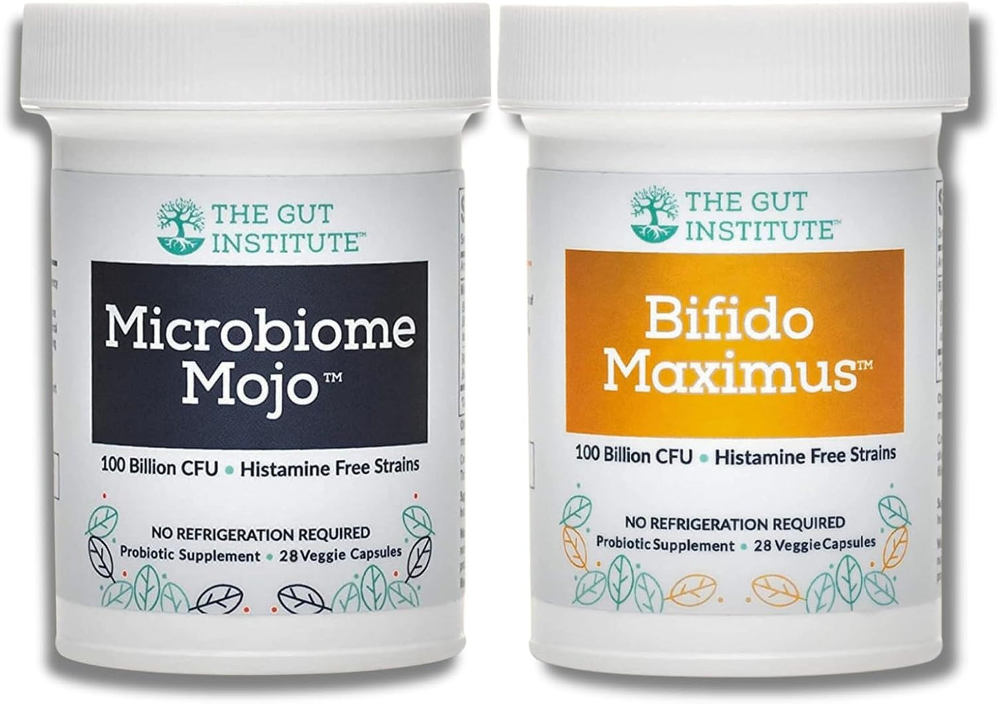 High Potency Probiotic Bundle for Gut Health: Microbiome Mojo & Bifido Maximus - Boost Immunity, Balance Hormones, Elevate Mood - 9 Powerful Strains