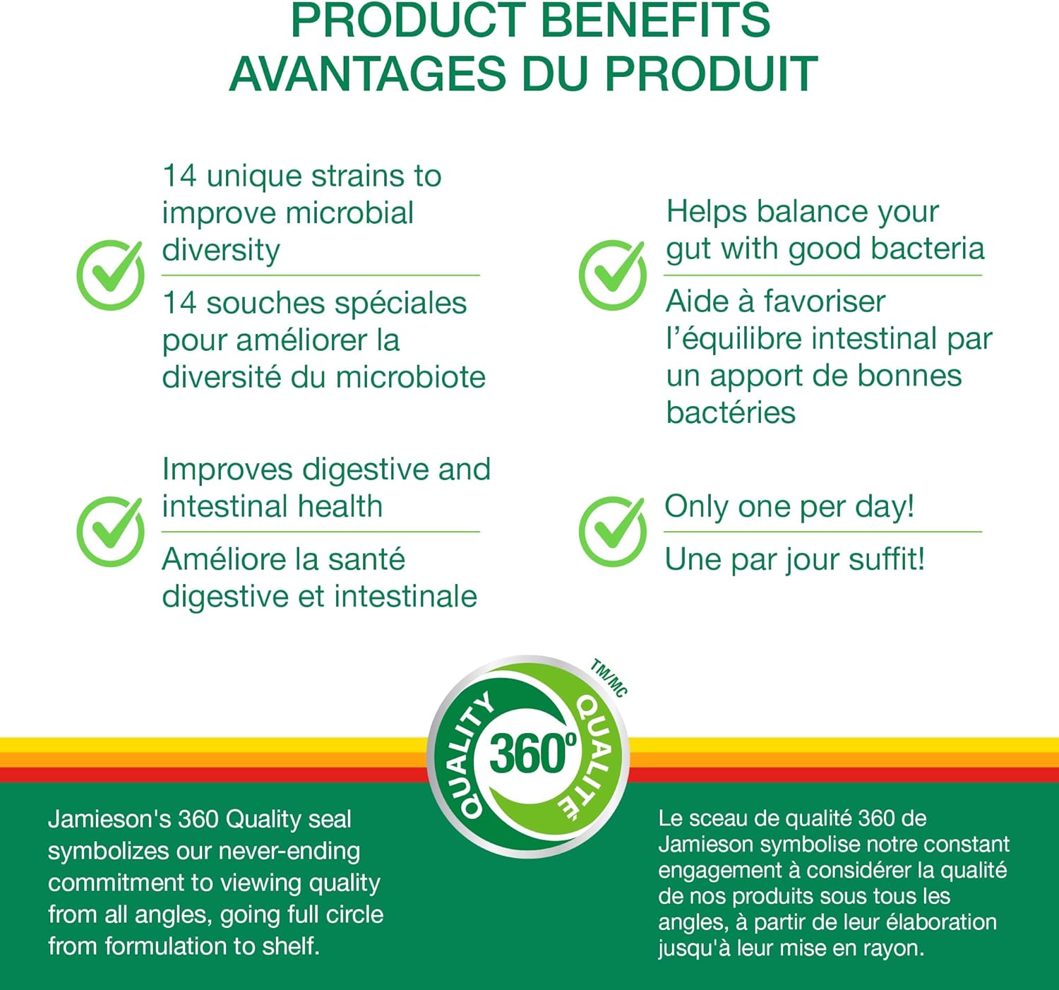 High Potency Probiotic Supplement, 10 Billion CFU, 60 Vegetarian Capsules by Jamieson