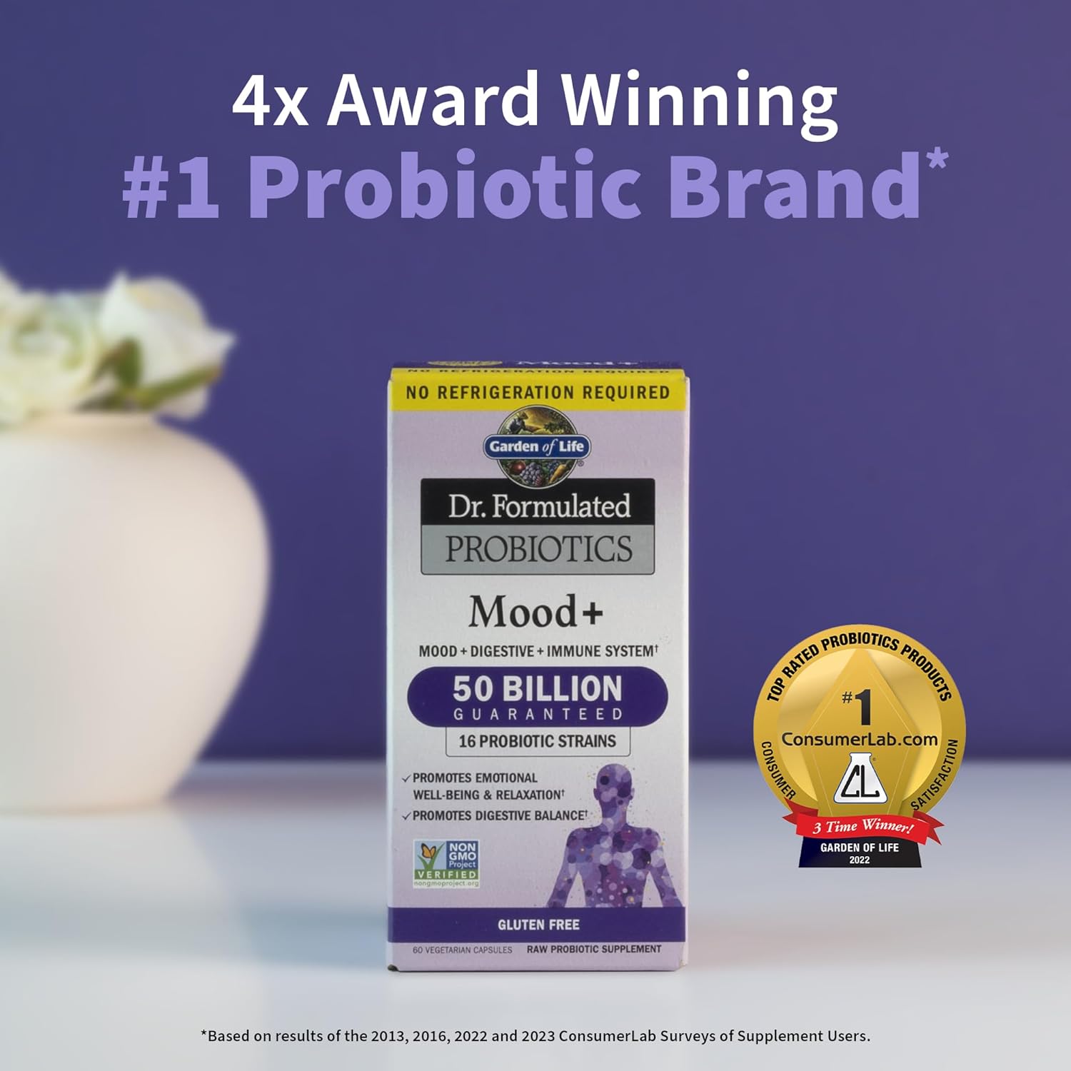 High Potency Probiotic & Zinc Supplement for Mood Support - Garden of Life Dr. Formulated Raw Multimineral Formula