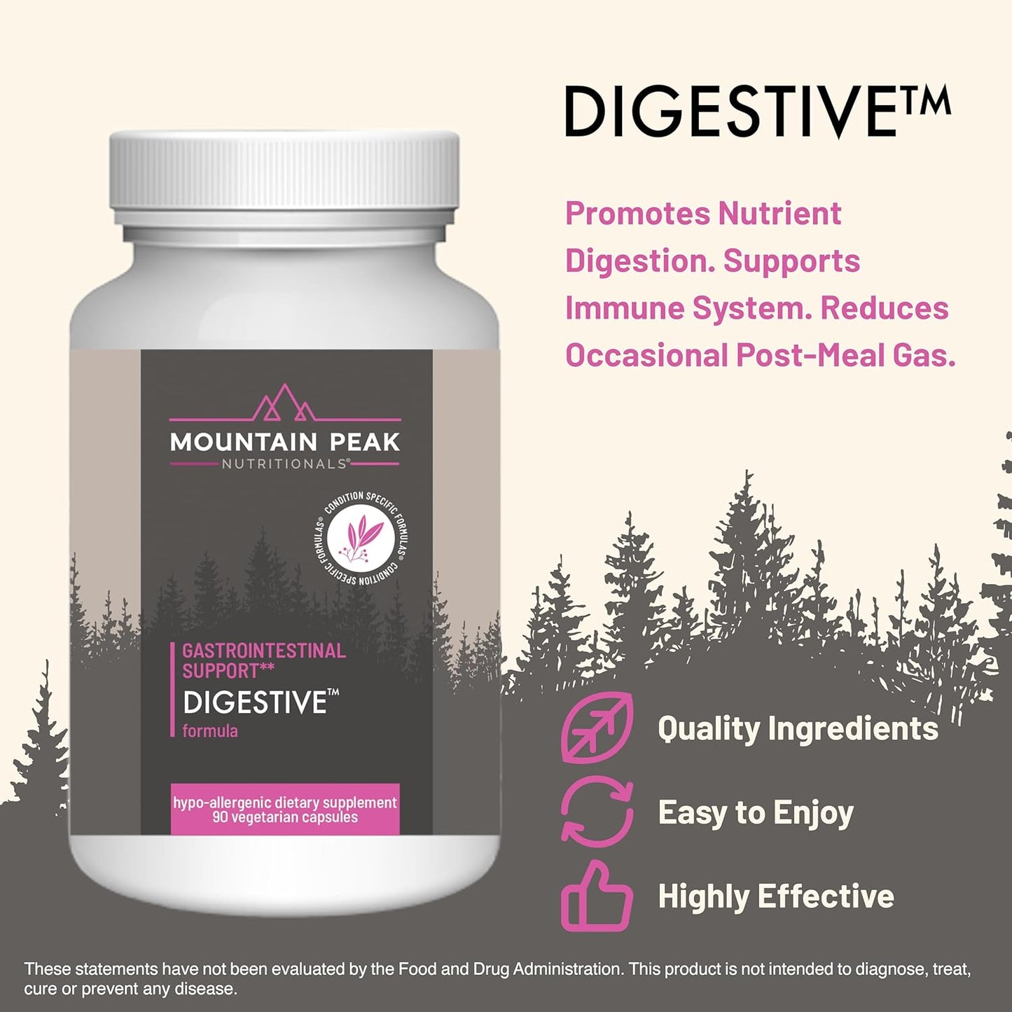 High-Potency Probiotics for Gut Health & Bloating Relief - Gastrointestinal Support with Enzymes - Hypoallergenic Dietary Supplement (90 Capsules)