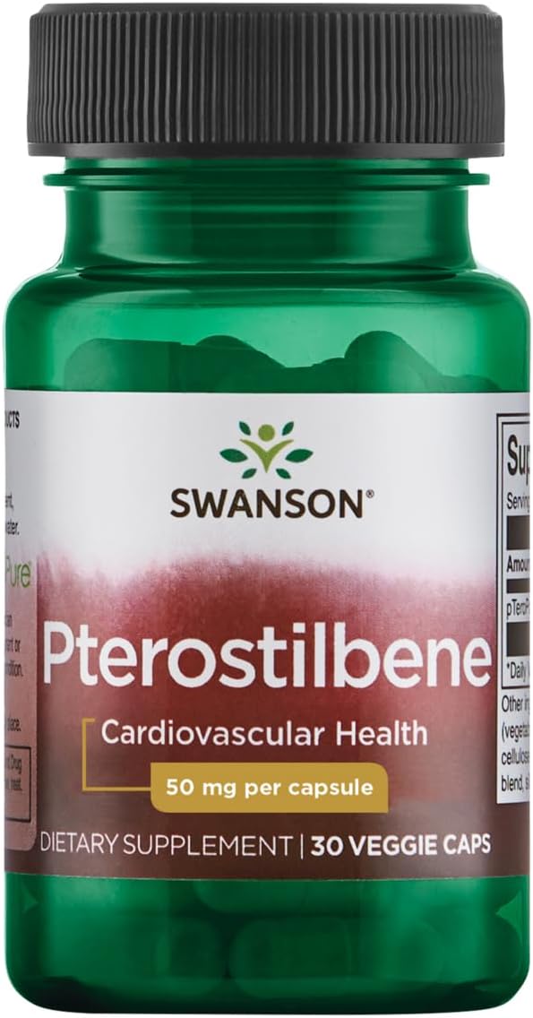 High Potency Pterostilbene Capsules - 50mg, 30 Vegetarian Capsules by Swanson