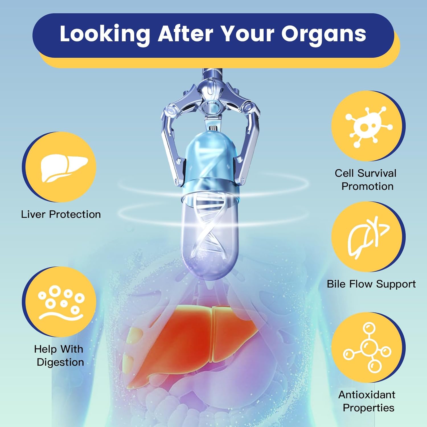 High Potency Pure TUDCA Supplement 1500mg for Liver Cleanse & Repair - Non GMO, Made in USA - 120 Capsules