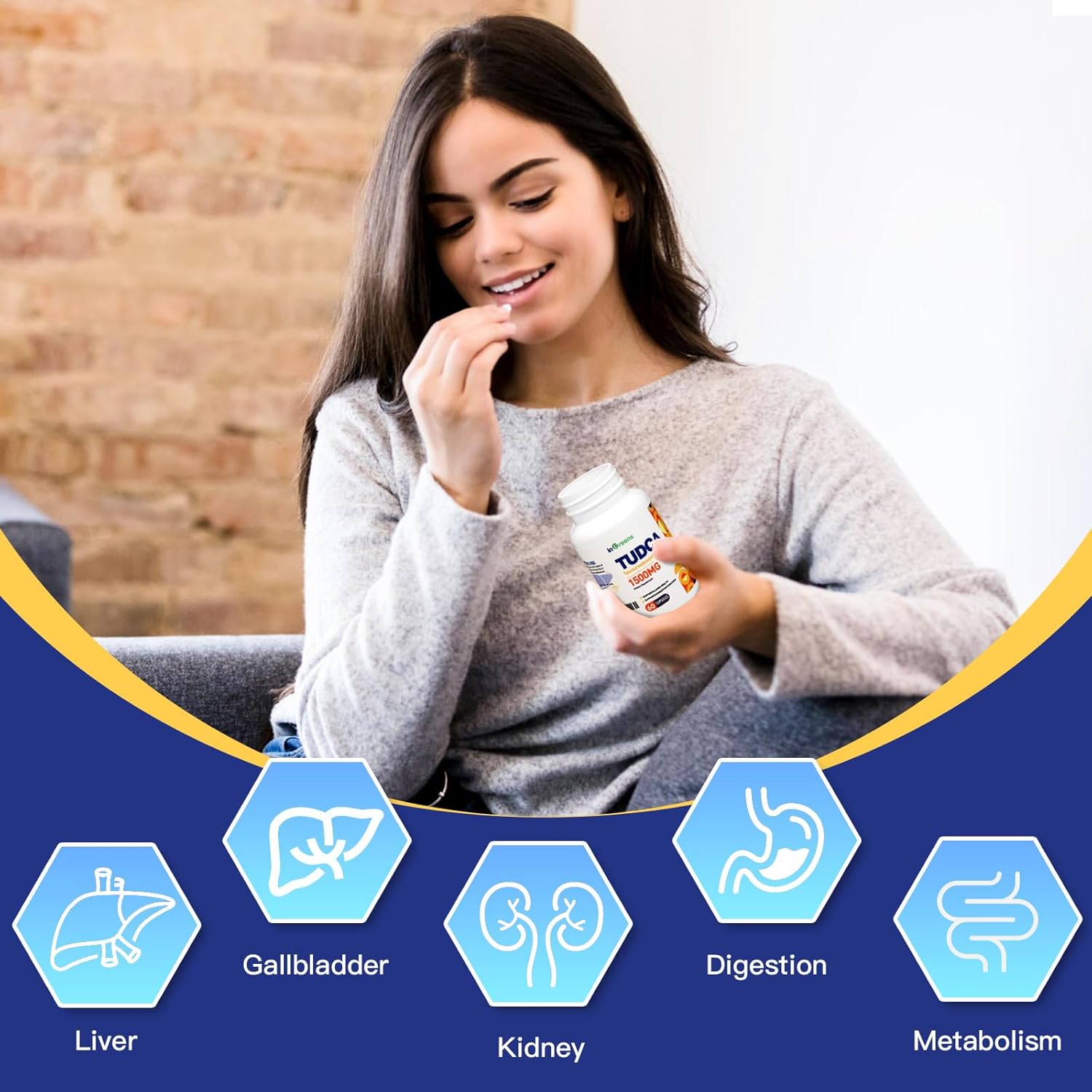 High Potency Pure TUDCA Supplement 1500mg for Liver Cleanse & Repair - Non GMO, Made in USA - 120 Capsules