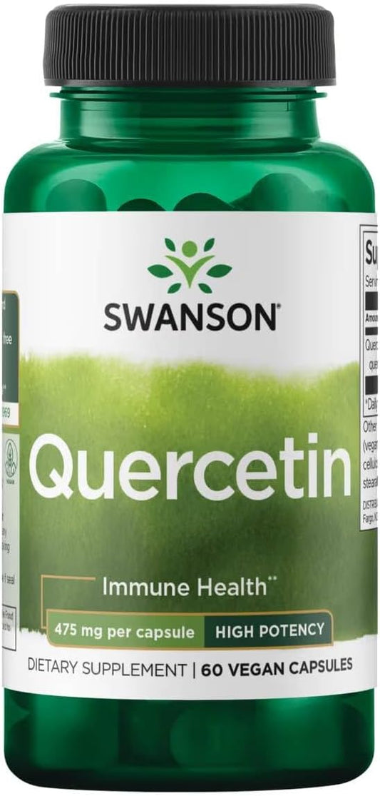 High Potency Quercetin Capsules - Powerful Antioxidant Formula - 60 Vegetarian Capsules