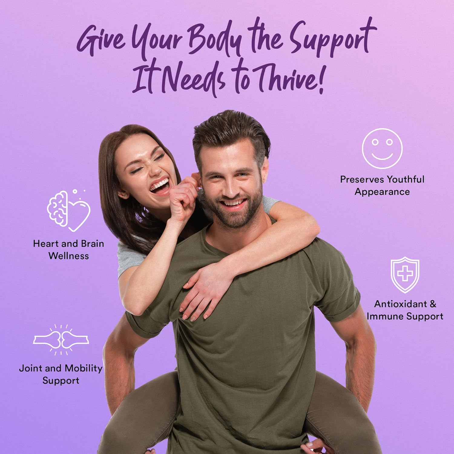 High Potency Resveratrol & Grape Seed Extract Capsules with Quercetin - Immunity Support Antioxidant Supplement (90ct)