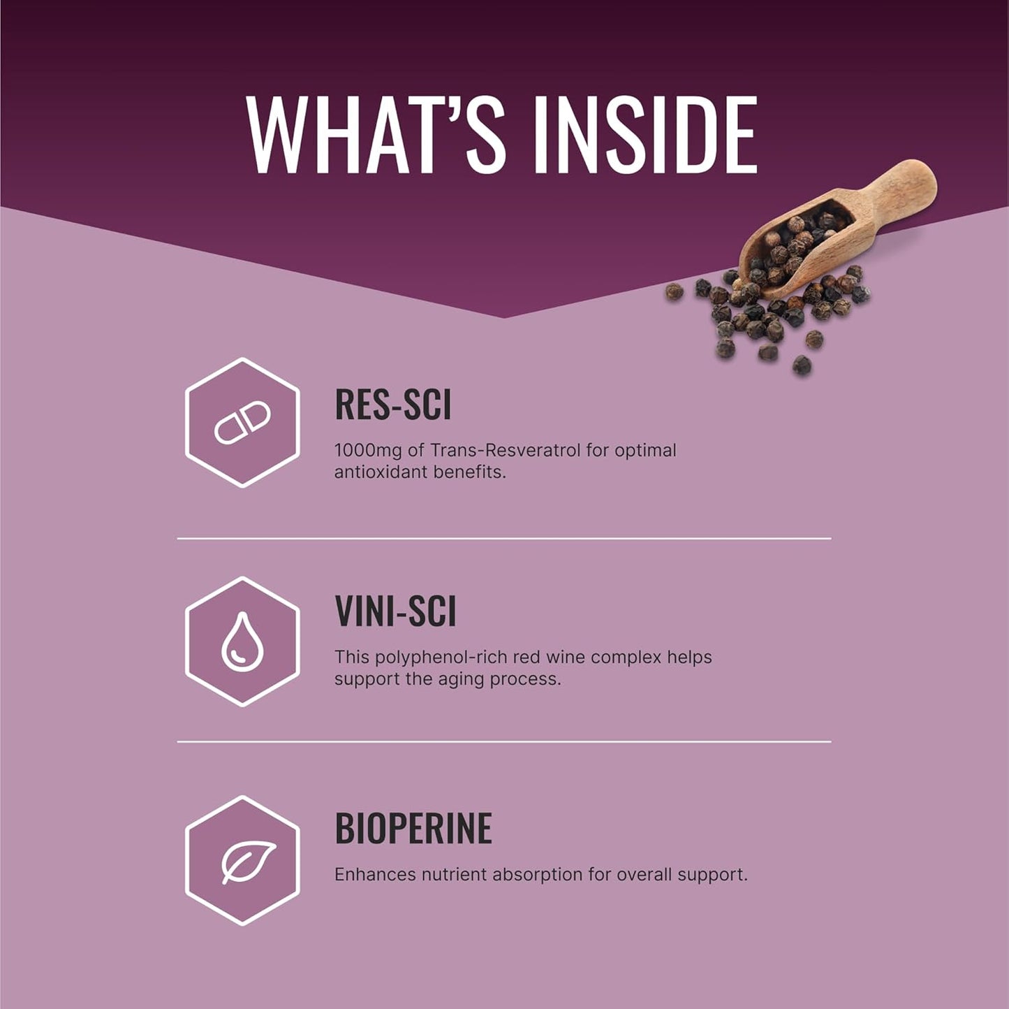 High Potency Resveratrol Supplement - 1000mg Trans Resveratrol, 250mg Polyphenol, 98% Purity - Includes Bioperine - 380 Vegan Capsules - 2 Bottles