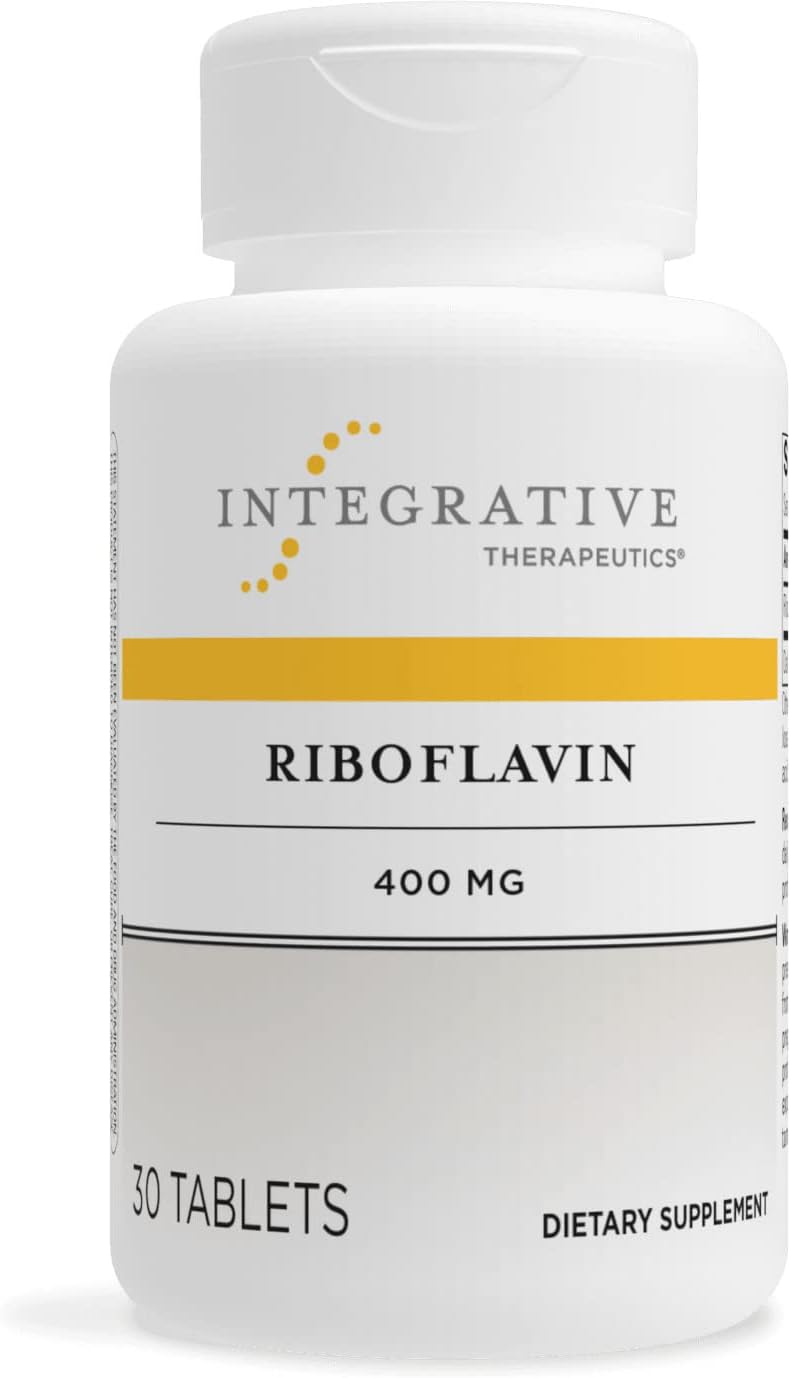 High Potency Riboflavin Supplement for Cellular Energy and Red Blood Cell Support - 30 Tablets - 400mg