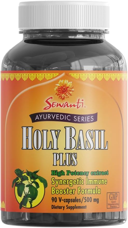 High Potency Sewanti Holy Basil Plus Ayurvedic Series 22:1 Extract Immune Booster Formula - 90 Vegan Capsules
