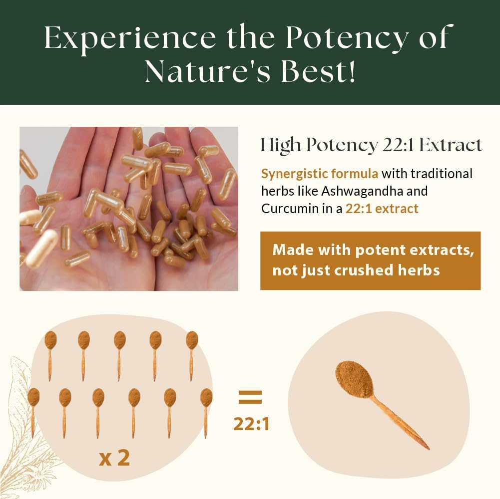 High Potency Sewanti Holy Basil Plus Ayurvedic Series 22:1 Extract Immune Booster Formula - 90 Vegan Capsules