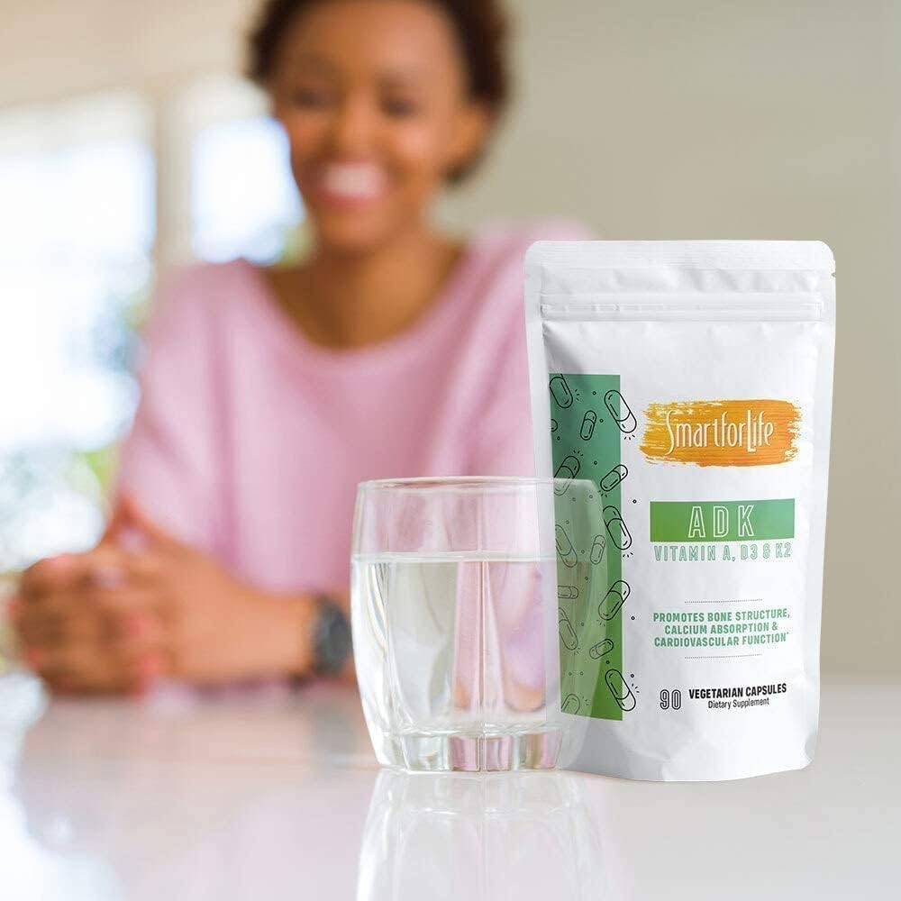 High Potency Smart for Life ADK Vitamins Supplement for Bone and Heart Health - 5,000 IU Vitamin A, 5,000 IU Vitamin D3, 500mcg Vitamin K2
