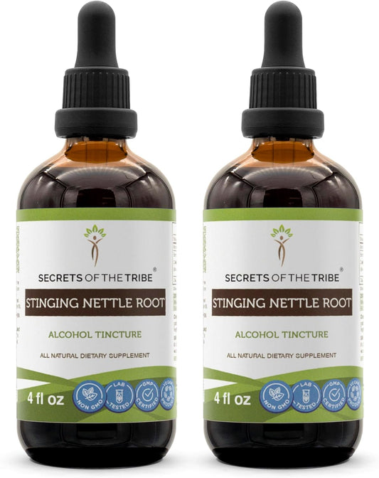 High-Potency Stinging Nettle Root Tincture Alcohol Extract for Respiratory and Urinary Health - 8 oz