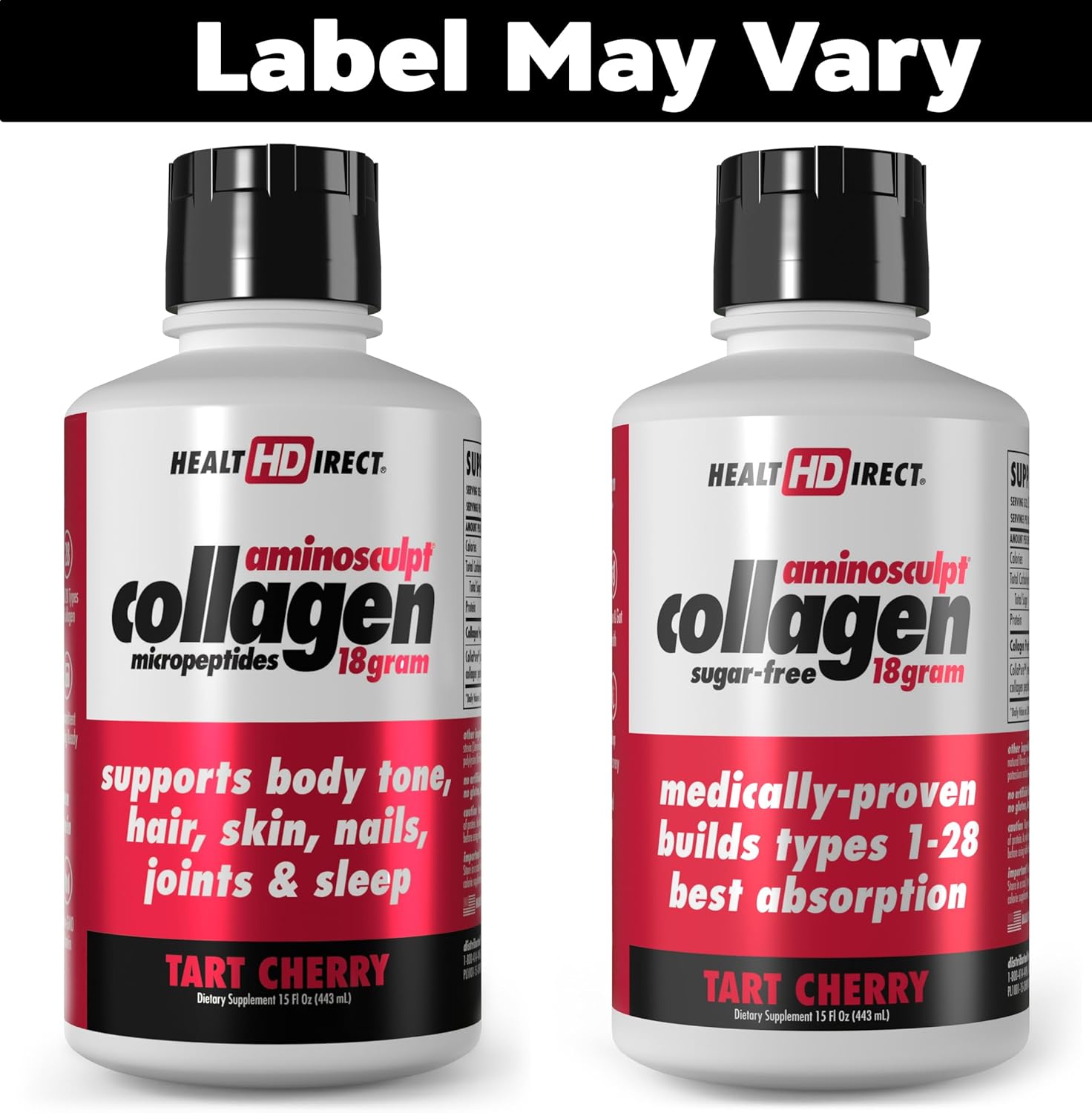 High Potency Sugar-Free Collagen Supplement for Hair, Skin, Nails & Joints - Grass-Fed, Non-GMO, Tart Cherry Liquid Collagen - 15 Fl Oz - BoostGo Australia
