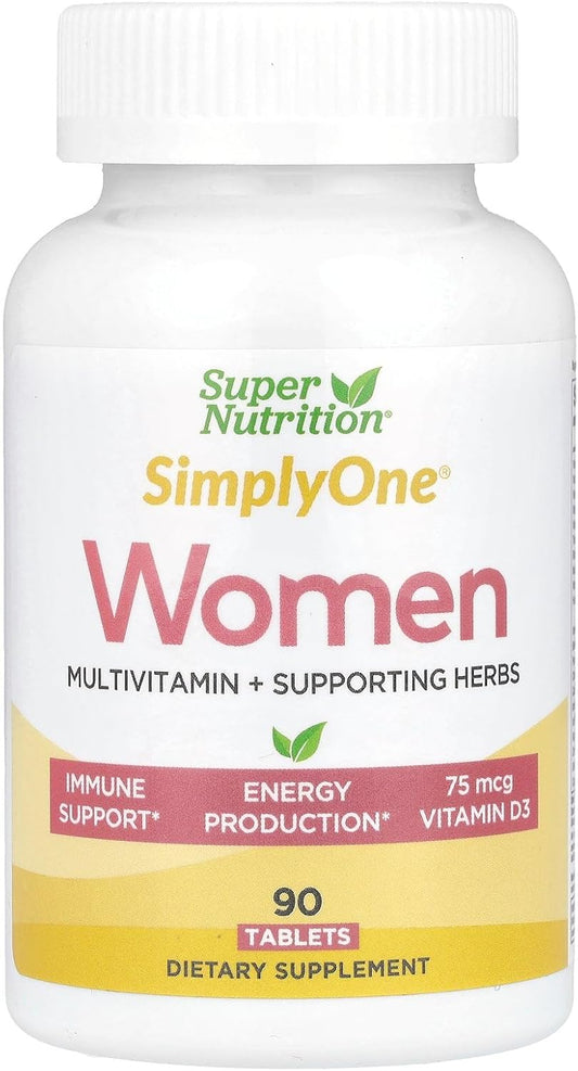 High-Potency SuperNutrition SimplyOne Multi-Vitamin for Women - 90 One/Day Tablets